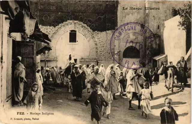CPA AK FEZ Mariage Indigéne MAROC (689304)
