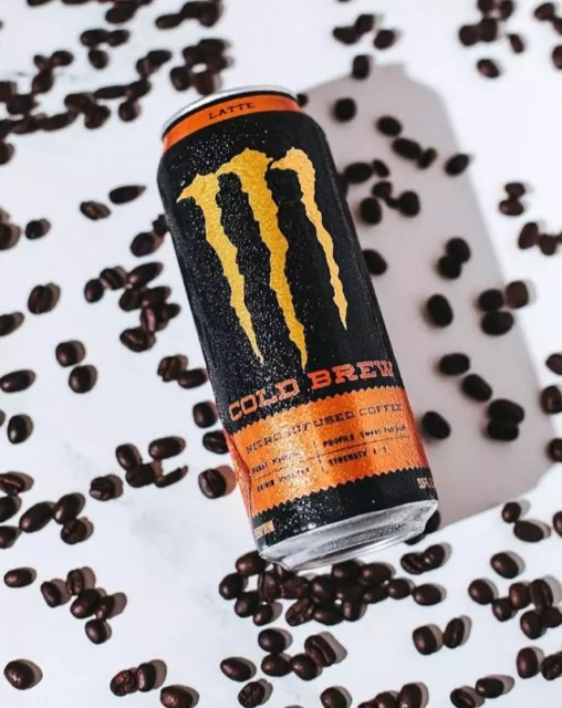 Monster Java Cold Brew Latte 400ml 13.5oz USA Can Energy Drink New (piena/full)