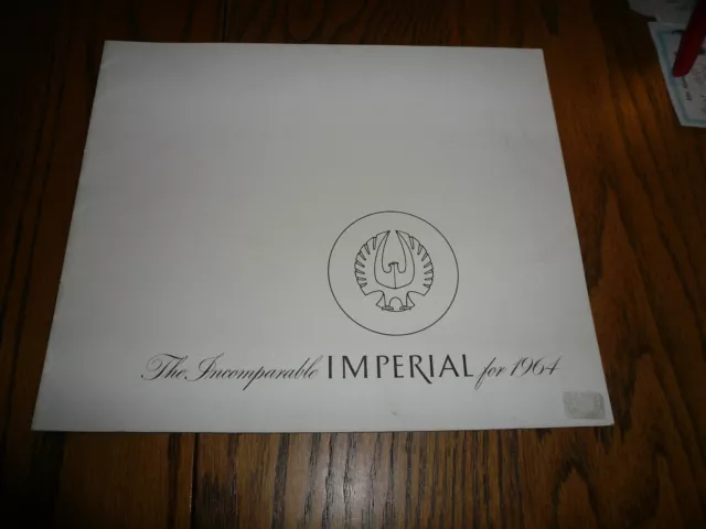 1964 Chrysler Imperial Sales Brochure - Vintage