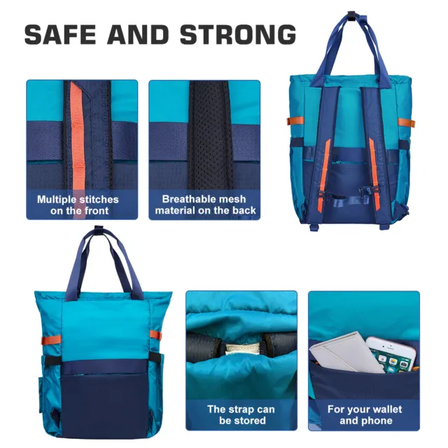 Living Traveling Share Baby Diaper Bag Multi-Function Travel Waterproof Backpack 9
