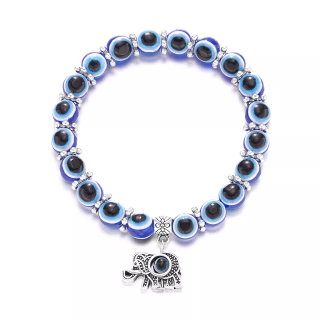 Hamsa Bead Elephant Lucky Bracelet Fatima Evil Eye Reiki Muslim Meditation Gifts