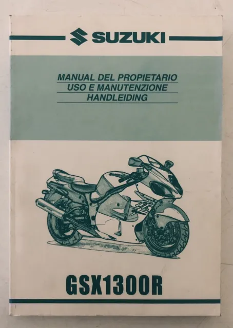 MANUALE USO E MANUTENZIONE SUZUKI GSX1300R Ed.1999