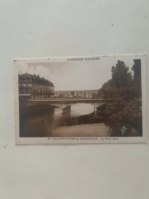 Carte Postale Ancienne Villefranche De Rouergue