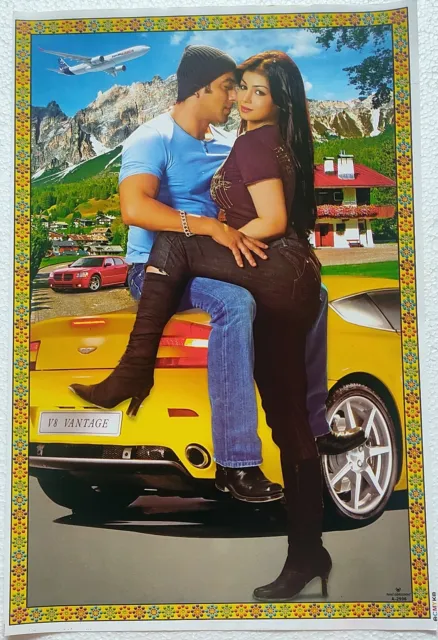 Bollywood Actor Actress Poster Salman Khan Ayesha Takia  10.5X16 inch Approx