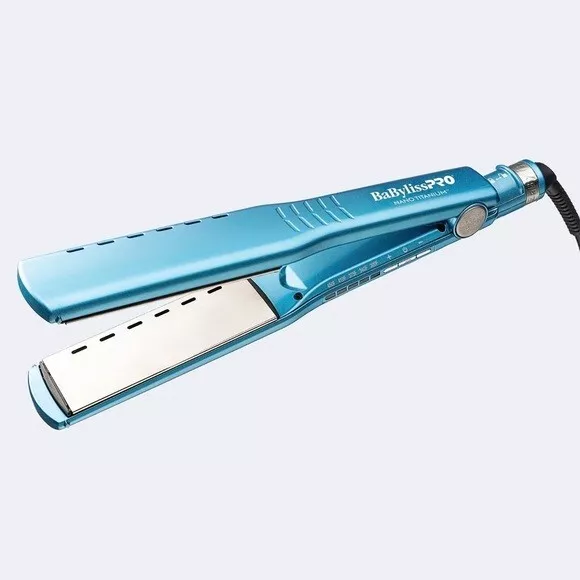 BabylissPRO Wet To Dry Vented Ionic Flat Iron 1-1/2'' BNT4093TUC New in Box Blue