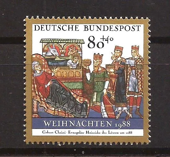 [D8858] BRD, Germany,  1988 MNH** Christmas Stamps, Religion