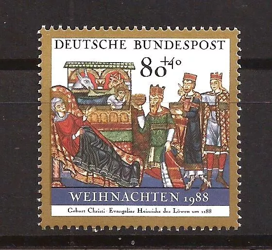 [D8858] BRD, Germany,  1988 MNH** Christmas Stamps, Religion