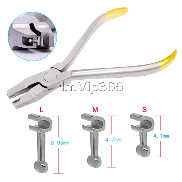 Orthodontic Crimpable Arch wire Placement Ortho Dental Hook Crimping Pliers TC