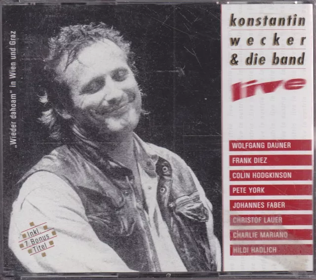 KONSTANTIN WECKER & DIE BAND "Live in Austria" 2CD