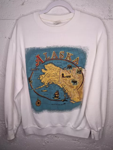 Vintage 90s Alaska Princess Cruises Sweatshirt Crewneck Men’s Size L