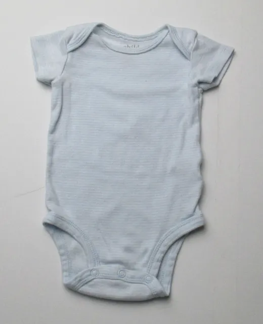 Infant Baby Boys 0-3 Months Child of Mine Blue White Striped Shirt