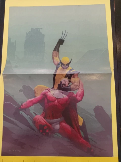 House OfM #8 Wolverine vs Magneto Marvel Poster book Esad Ribic Flip Wolverine