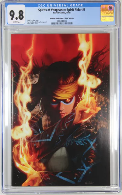 Spirits Of Vengeance: Spirit Rider #1 (Ashley Witter Virgin) ~ Cgc Graded 9.8