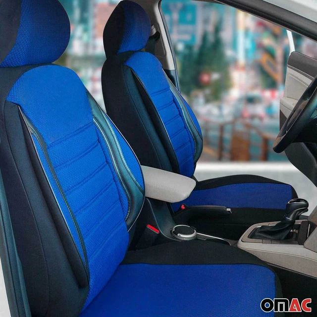 BREMER SITZBEZÜGE Maatgordijnen, zonwering, compatibel met VW T4 Multivan Caravelle 1990-2003, blauw, campingaccessoires, campingaccessoires