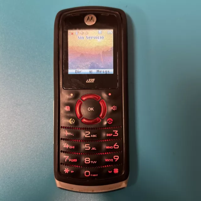 Motorola i series i335 - Direct Connect Capability-Black Cellular Phone-