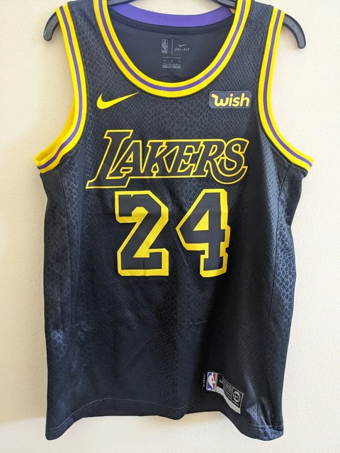 Nike Kobe Bryant Icon Edition Swingman Lakers Jersey Men Yellow AQ2109-728