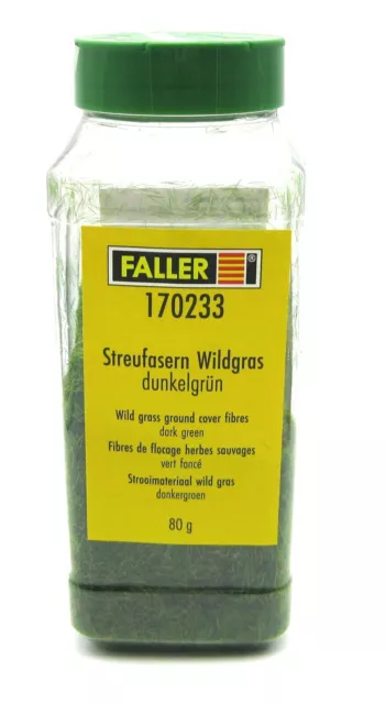 Fibres de flocage herbes sauvages, vert foncé, 4 mm, 80g FALLER 170233