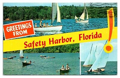 1966 Greetings from Safety Harbor, FL Postcard *5N(3)13