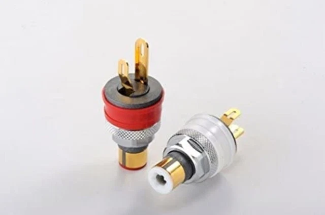 FURUTECH FT-903 R  High-end Grade RCA Socket/Rhodium Plating  2-Piece  FP-903