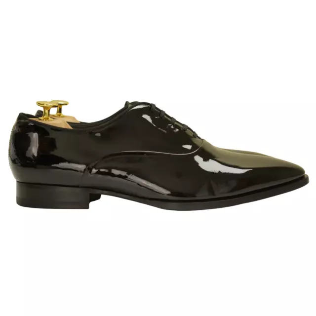 Hommes Suitsupply Black Tuxedo Oxford IN Patent Leather EU42.5 UK8.5 US9.5