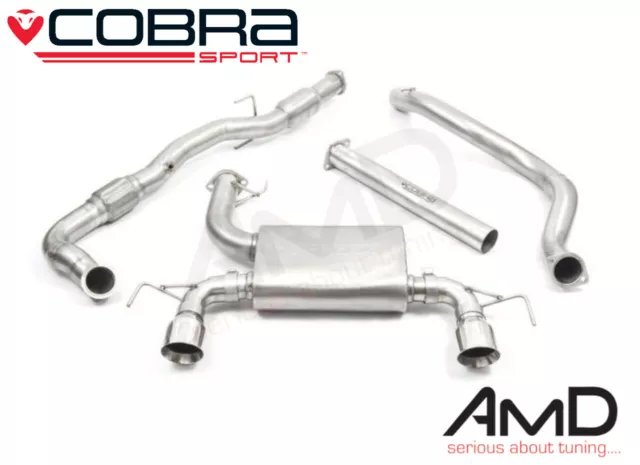 Cobra Sport Corsa Nurburgring Full Exhaust Non Res Cat Back Sport Cat 3" VZ12B