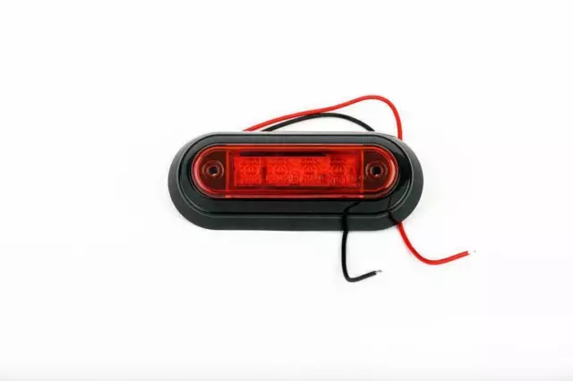 2x Positionsleuchten 12/24V LED Rot Umrissleuchte E-Prüfzeichen LKW Anhänger Neu 2