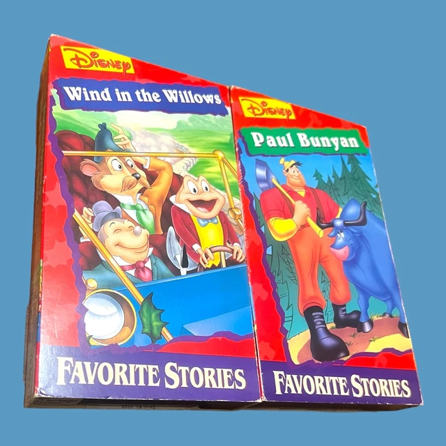 DISNEYS FAVORITE STORIES VHS Lot Of 2 Wind In The Willows And Paul ...