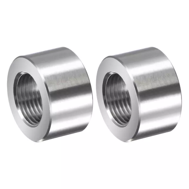 Écrous à Souder G3/8 Soudé Bonde Femelle écrou Acier Inoxydable Soudable 2Pcs