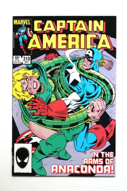 Captain America #310 1985 1st App of Diamondback & Serpent Society. Direct edi.