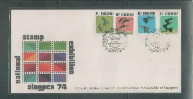 Singapore 1974 , Singapore National stamp Exhibition FDC