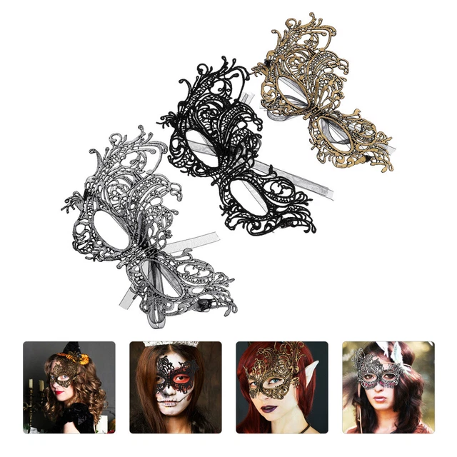 3 pz mascherata pizzo benda per occhi Halloween benda per adulti sexy