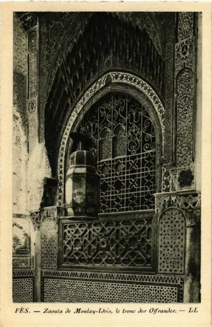 CPA AK MAROC FES - Zaouia de MOULAY-Idris, le trone des Offrandes (281241)