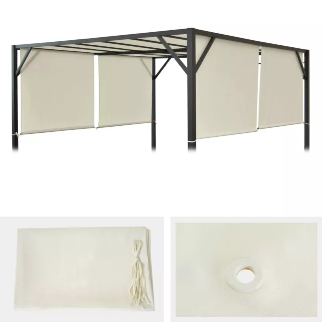 Ersatzbezug für Dach Pavillon, Pergola Baia 3x4m, creme