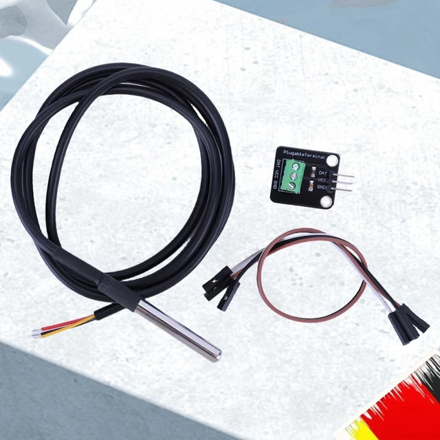 Ds Temperature Sensor DS18B20 TEMPERATURE SENSOR Plugable Terminal Adapter Temperature Sensor ...