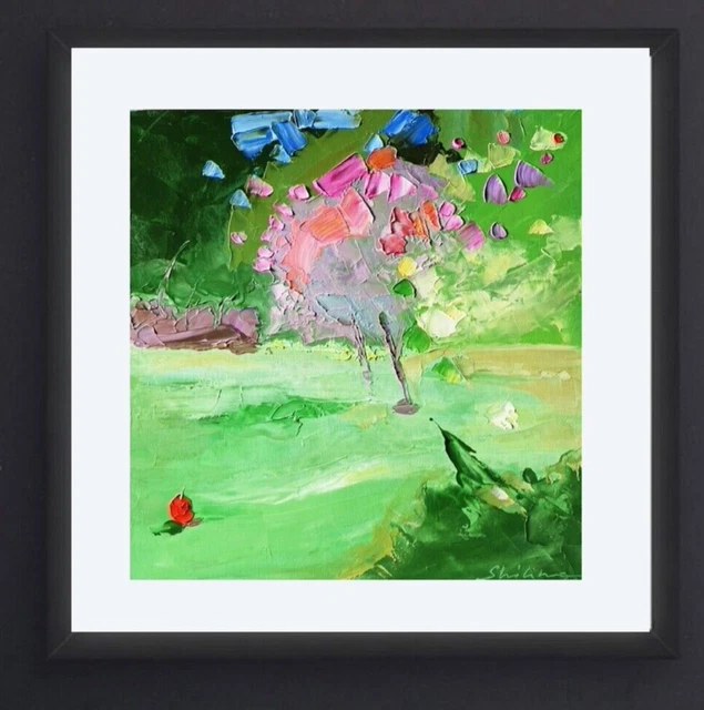 Pintura al óleo original Árbol de la vida Morden Art Paisaje Pintura...