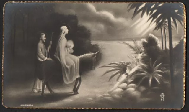 santino antico de la Sagrada Familia image pieuse holy card estampa