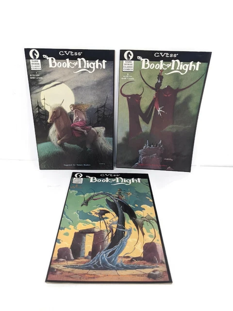 The Book of Night Comic Books Lot of 3 Books #1 #2 #3 Dark Horse Comics 1987