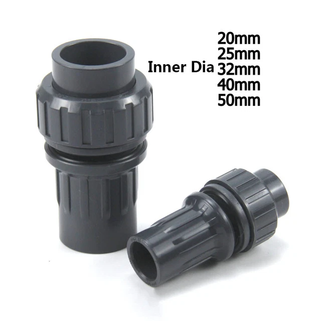 PVC WATER TANK Inlet Outlet Joint Overflow Pipe Fittings 20/25/32/40