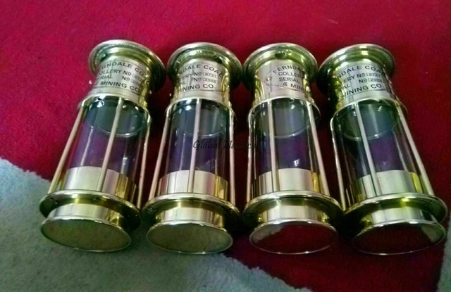 Vintage Messing Lampen Antik Schiff Öllaterne kleinere Lampen Set mit 4...
