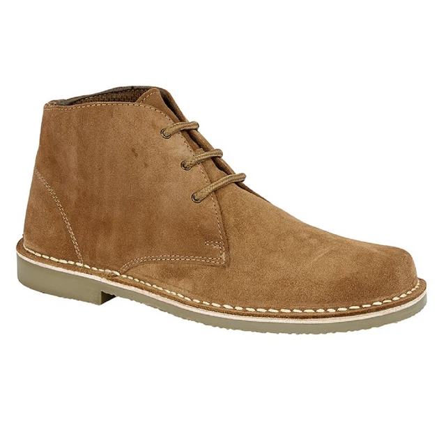 ROAMERS M378 SQUARE Toe Smart Desert Ankle Boots Sand Real Suede 35.99 PicClick UK