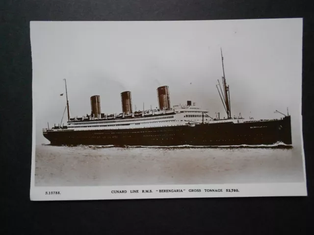 Vintage Cunard Postcard-  Cunard Line Rms Berengaria