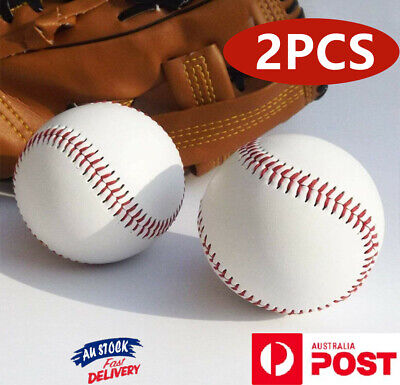 Unmarked Baseball Standardgröße 9inch Soft-Praxis Autographen Liga Spielball 2ST 