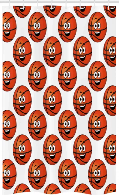 Baloncesto Cortina de Ducha Emoticon feliz de bolas