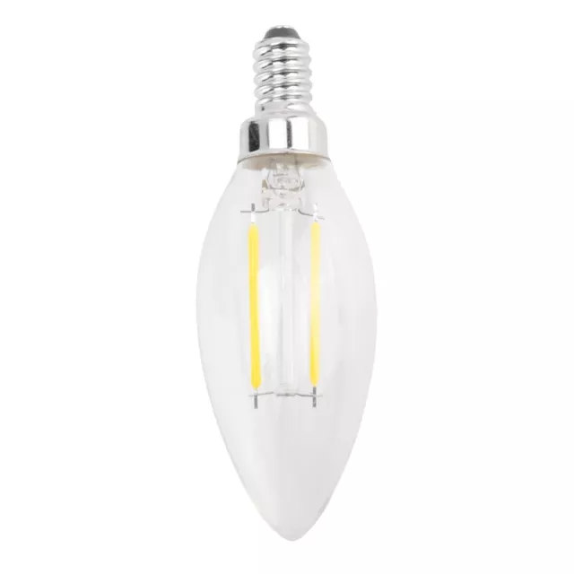 Filament De Flamme De Bougie  E12 2W Cob Ajustable Ampoule Lampe Led 9835