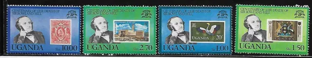 Uganda 275-78 Rowland Hill Mint NH