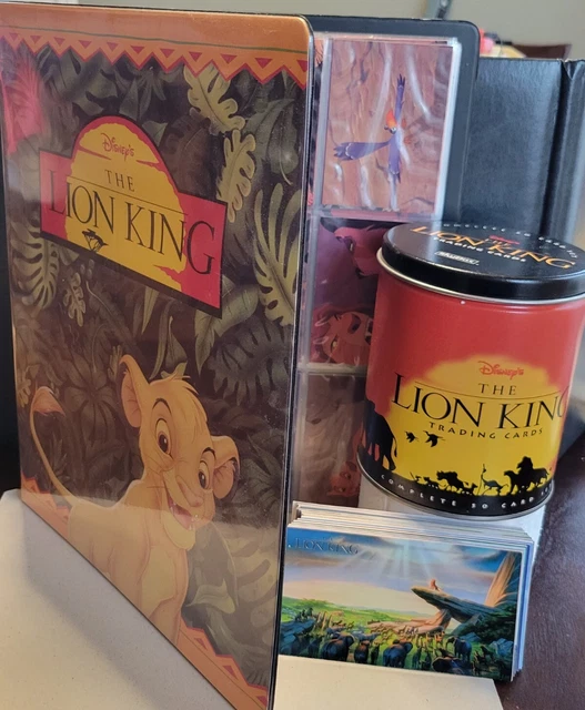 VINTAGE DISNEYS LION King Trading Cards Binder Skybox Tin Cartoon VINTAGE DISNEYS LION King Trading Cards Binder Skybox Tin Cartoon