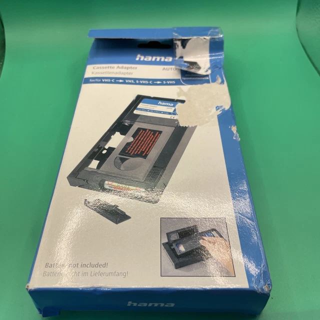 Adaptador Hama VHS-C A VHS Motorizado: Reproduce Tus Viejos Videos De Videocámara En La Grabadora De Casa
