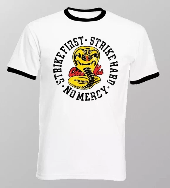 Cobra Kai Men Graphic T-Shirts No Mercy Karate Kid Merchandise Retro Tops Tees E - Foto 2