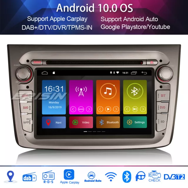 Android 10.0 Autoradio GPS 4G DAB+Bluetooth WIFI Carplay DSP for Alfa Romeo Mito