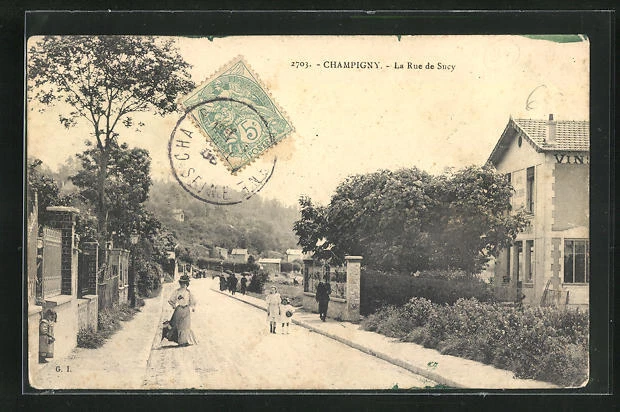 CPA Champigny, La Rue de Sucy
